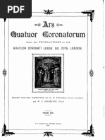 Ars Quatuor Coronatorum Volume 10 (1897) | PDF | Freemasonry ...