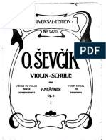 Sevcik - Violin School for Beginners Op6 Band1