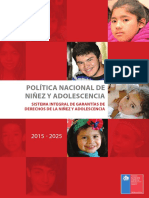 Política Nacional de Infancia y Adolescencia 2015-2025