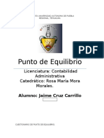 COSTOS PUNTO DE EQUILIBRIO