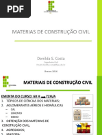 Aula 1 - Materiais de Construção Civil
