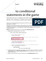 3-2 Conditional Statements in The Game As