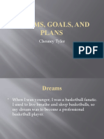 Dreams, Goals, and Plans