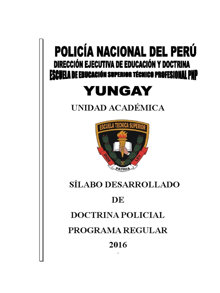 Doctrina Policial Policía Ciencia