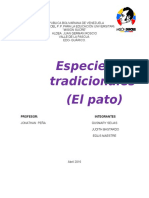 Especies No Tradicionales (El Pato)