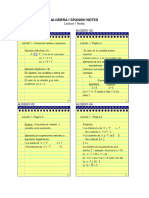 Alg SP Notes