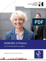 LSBF MSc Finance Brochure 2011