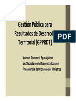 Gestion Publica para Resultados Del Desarrollo Territorial 16052012 PDF