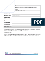 Assessment 2 - ICASAS301A - Run Standard Diagnostic Tests