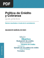 POLÍTICAS DE CREDITO Y COBRANZA  Bancos  Tarjeta de crédito