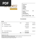 Benitez 2BR Payment Term