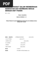 Download Peran Perawat Dalam Memberikan Kesehatan Gizi Seimbang Sesuai Dengan Diet by indah mahmud SN308495162 doc pdf