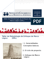 Taller de Metodologia Enfoque Marco Lógico EML