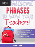 80 Awesome Phrases to Wow Your Teachers Limited Time Offer on Courses