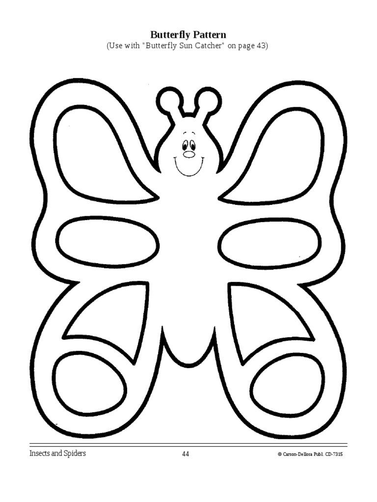 Butterfly Pattern for Crafts | PDF