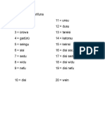 Números en Garífuna 1- 20