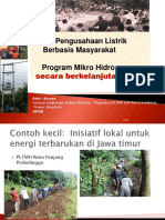 Mikro Hidro Berbasis Masyarakat