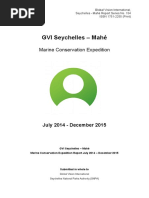 Download GVI Seychelles Marine Report Jul 2014 - Dec 2015 Cap Ternay by GVI Seychelles SN308523444 doc pdf