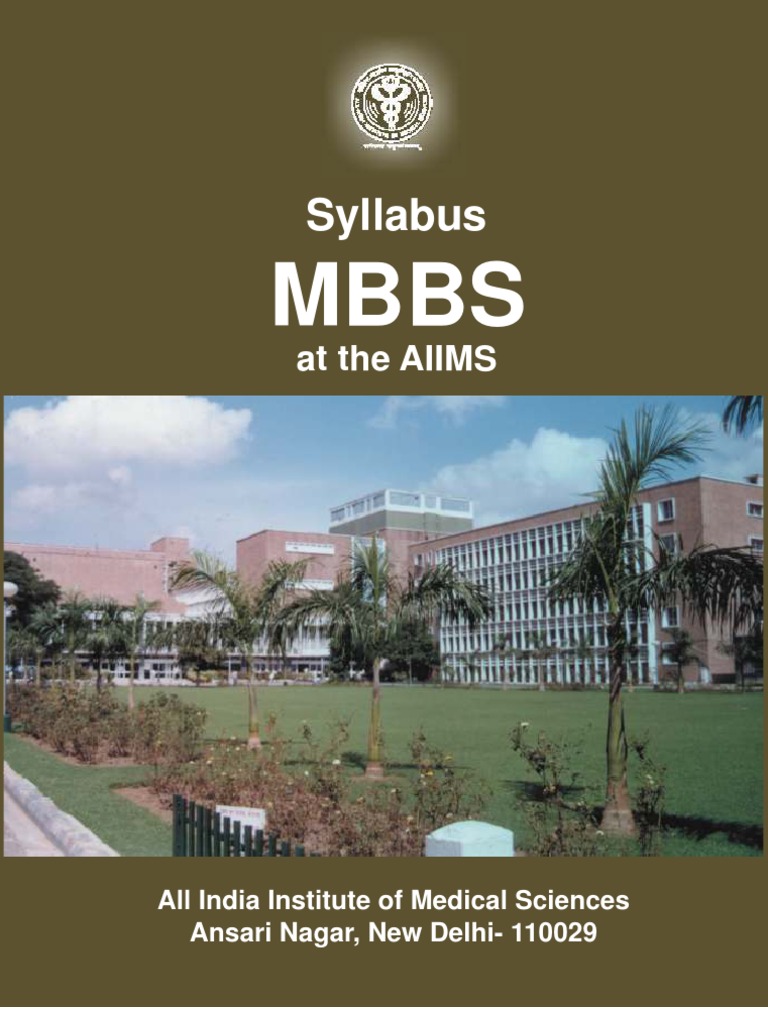 Syllabus - MBBS | PDF | Metabolism | Life Sciences
