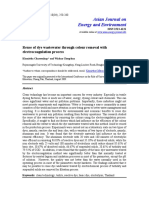 Reuse of Dye Wastewater by Colour Removal With Electrocoagulation Process.