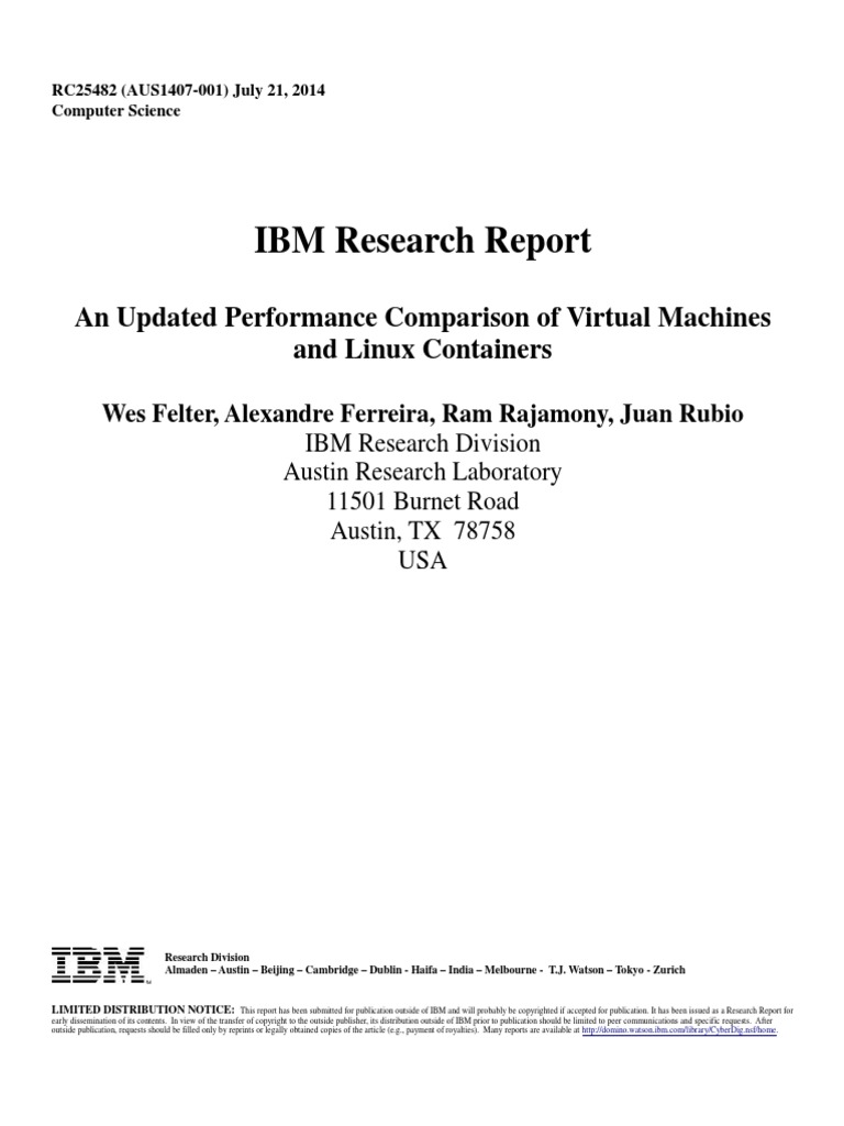 An Updated Performance Comparison of Virtual Machines and Linux