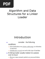 Algorithm and Data Structures For A Linker Loader