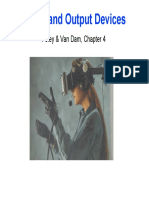 Input and Output Devices: Foley & Van Dam, Chapter 4