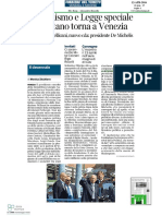 "Il Riformismo a Venezia e in Italia" - Corriere del Veneto