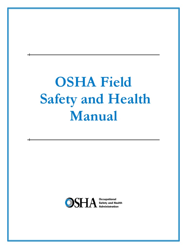 Osha Safety Manual Occupational Safety And Health Administration