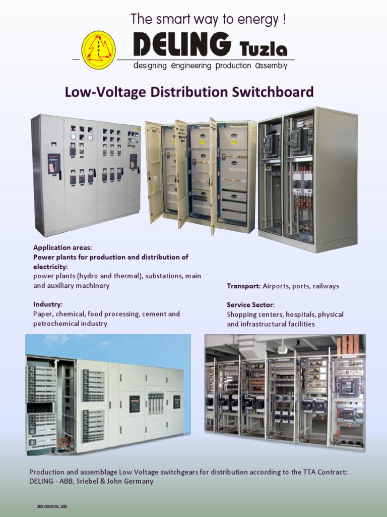 Low-Voltage Switchgear Specifications | PDF | Electrical Substation ...