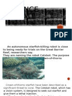 Science Update: About Starfish-Killing Robot by Nathan & Andra