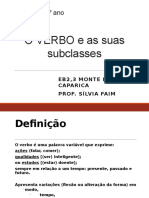 As Subclasses Do Verbo