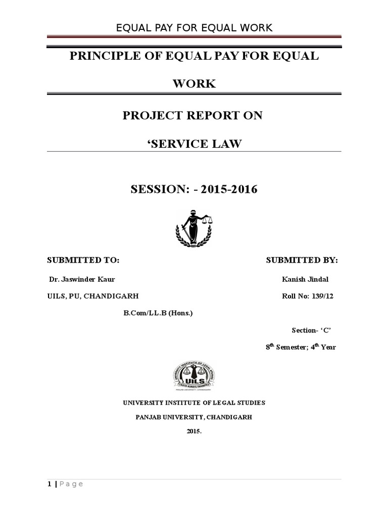 Equal Pay for Equal Work Analysis | PDF | Equal Pay For Equal Work ...