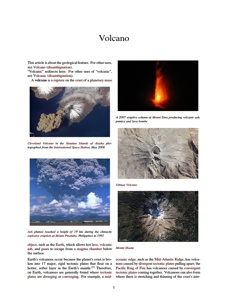 Volcano Pdf Volcano Lava