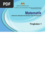 DSKP KSSM Pendidikan Khas Matematik Tingkatan 1