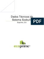 Dados Técnicos Do Sistema Ecobuild - ECOPRIME, S.A.