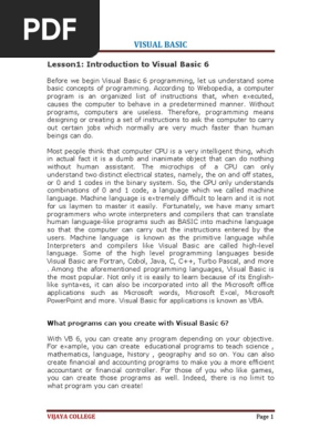 Visual basic source code examples pdf download