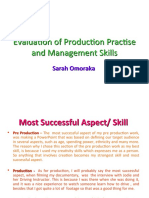 Evaluation of Production Practise and Management Skills[1]