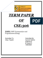Sap Networking Term Paper