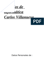 Ejercicios de Informática Carlos Villanueva