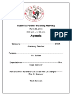 Business Partner Planning Meeting 3 31 16