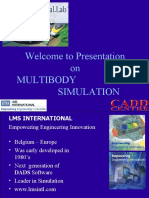 Welcome To Presentation On Multibody Simulation