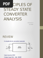 Principles of Steady State Converter Analysis: Anjana S Ap, Eee