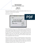 Engineering Mechanics Prof. Manoj Harbola Indian Institute of Technology, Kanpur Module - 02 Lecture - 01 Plane Trusses - I