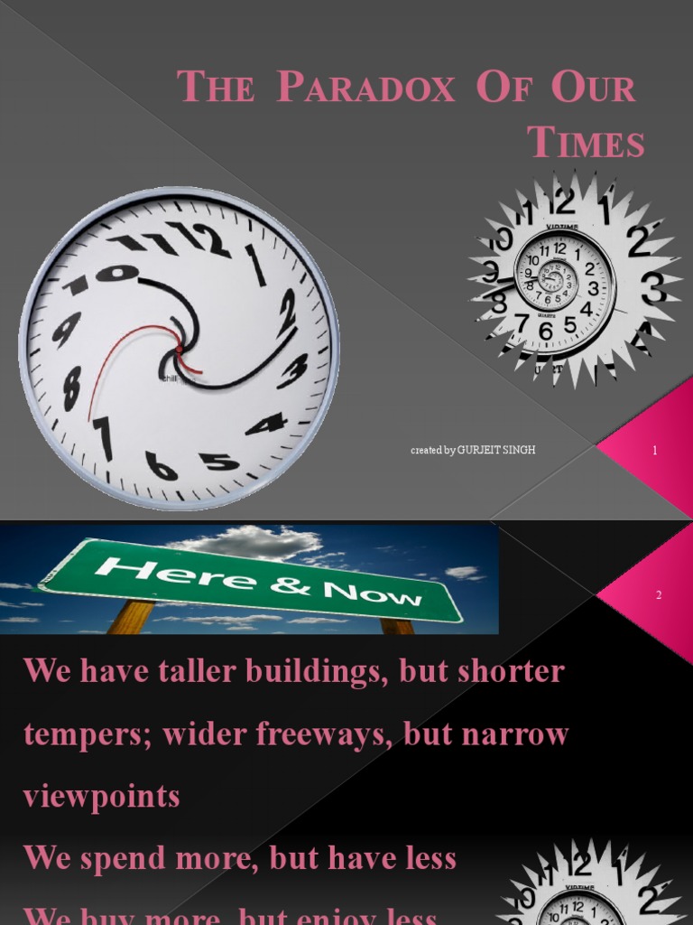 The Paradox of Our Time PDF(01)