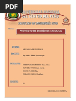 Informe de Diseño de Canal