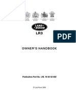 Land Rover LR3 Owners Handbook