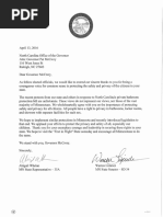 Letter from Minnesota Lawmakers to NC Governor