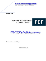 86105811 Estatistica Basica Sergio Gadelha Provas Resolvidas E Comentadas