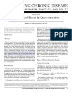 A Catalog of Biases in Questionnaires: Volume 2: No. 1 JANUARY 2005